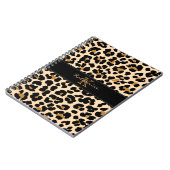 Monogram Leopard Print Spiral notebook Notitieboek (Linkerzijde)