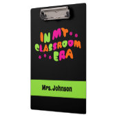 Monogram leraar in mijn klas tijdperk klembord (Links)