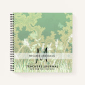 Monogram Leraren Dank u Eind jaar Cadeautje Notitieboek (Voorkant)