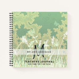 Monogram Leraren Dank u Eind jaar Cadeautje Notitieboek