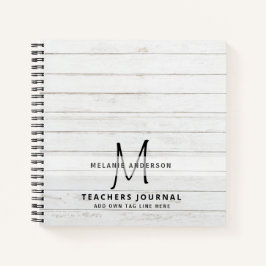 Monogram Leraren Dank u Eind jaar Cadeautje Notitieboek