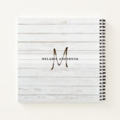 Monogram Leraren Dank u Eind jaar Cadeautje Notitieboek (Achterkant)