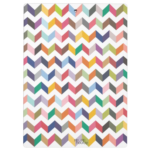 Monogram leraren Klembord Chevron Pattern (Achterkant)