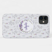 Monogram - letter A, aangepast Case-Mate iPhone Case (Achterkant (horizontaal))
