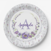 Monogram - letter A, aangepast Papieren Bordje (Voorkant)