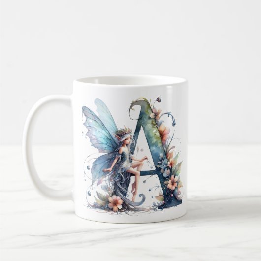 Monogram letter A fee Koffiemok (Links)