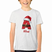 Monogram letter A kerstman pak Kerstalfabet
