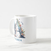 Monogram Letter A Met Naam Fee Koffiemok (Voorkant links)