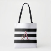 Monogram Letter A Shopping reusable tote bag (Voorkant)