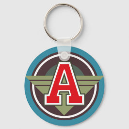 Monogram Letter "A" Sleutelhanger