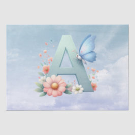 Monogram Letter A Tissue Paper Tissuepapier