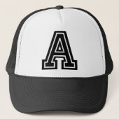 Monogram letter "A" Trucker Pet (Voorkant)