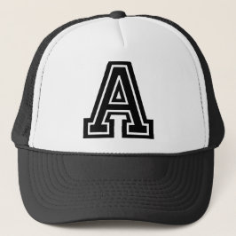 Monogram letter "A" Trucker Pet
