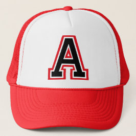 Monogram letter "A" Trucker Pet