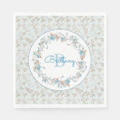 Monogram - letter B, aangepaste servetten (Voorkant)