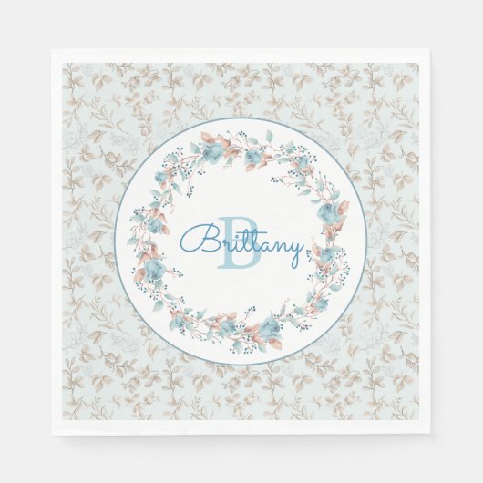 Monogram - letter B, aangepaste servetten (Voorkant)