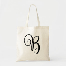 Monogram Letter B Budget Tas-Canvas Canvas tas
