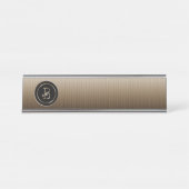 Monogram "Letter B" Bureau Naambordje (Voorkant)