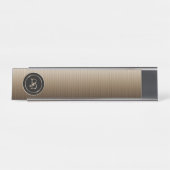 Monogram "Letter B" Bureau Naambordje (Voorkant)