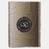 Monogram "Letter B" Deken (Voorkant Verticaal)