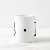 Monogram Letter B Klassieke Mok, 11 oz Koffiemok (Center)