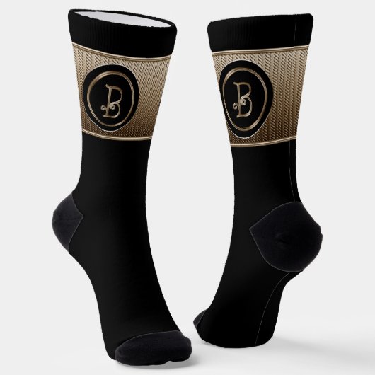 Monogram "Letter B" Sokken (Gebogen)