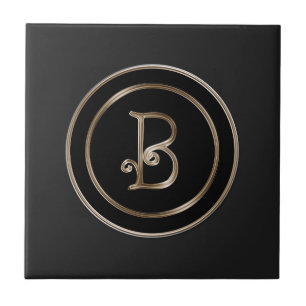 Monogram "Letter B" Tegeltje