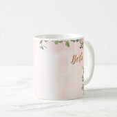 Monogram Letter B Waterverf Floral Coffee Mok (Voorkant rechts)
