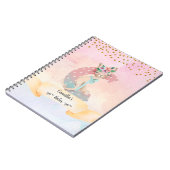 Monogram Letter C Modekat Dagboek Notitieboek (Linkerzijde)