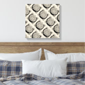 Monogram Letter C Vintage Keltische Knoopprint Canvas Afdruk (Insitu (Slaapkamer))