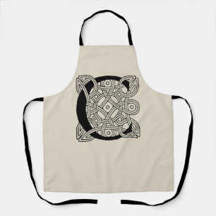 Monogram Letter C Vintage Keltische Knoopprint Schort
