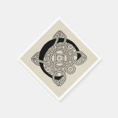Monogram Letter C Vintage Keltische Knoopprint Servet (Hoek)