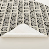Monogram Letter C Vintage Keltische Knoopprint Sherpa Deken (3/4)