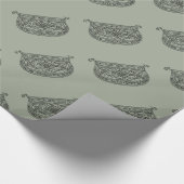 monogram letter D Cadeaupapier (Hoek)