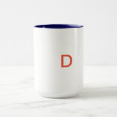 Monogram letter D mok (Midden)