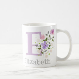 Monogram Letter E en Christelijke naam Koffiemok