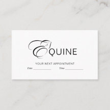 Monogram letter E Paard