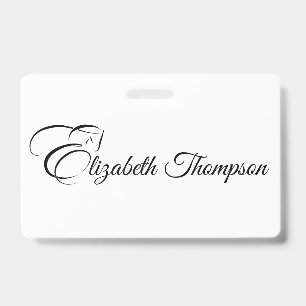 Monogram letter E Paard Badge