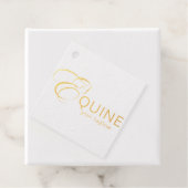 Monogram letter E Paard Bedankjes Labels (Met doos)