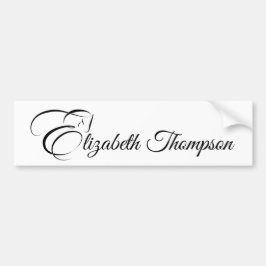 Monogram letter E Paard Bumpersticker