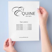 Monogram letter E Paard Flyer (Hand)