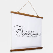 Monogram letter E Paard Hangend Wandkleed (Gebogen)