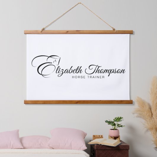 Monogram letter E Paard Hangend Wandkleed (Slaapkamer)