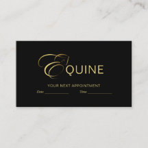 Monogram Letter E Paard in goudkleur