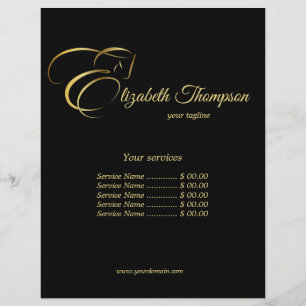 Monogram Letter E Paard in goudkleur Flyer