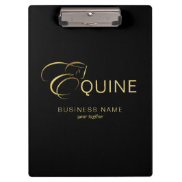 Monogram Letter E Paard in goudkleur Klembord