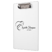 Monogram letter E Paard Klembord (Links)