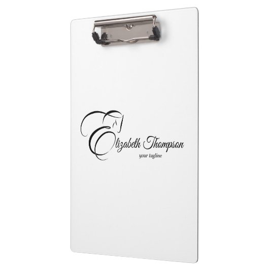 Monogram letter E Paard Klembord (Links)