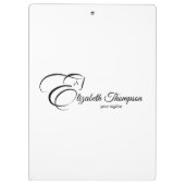 Monogram letter E Paard Klembord (Achterkant)