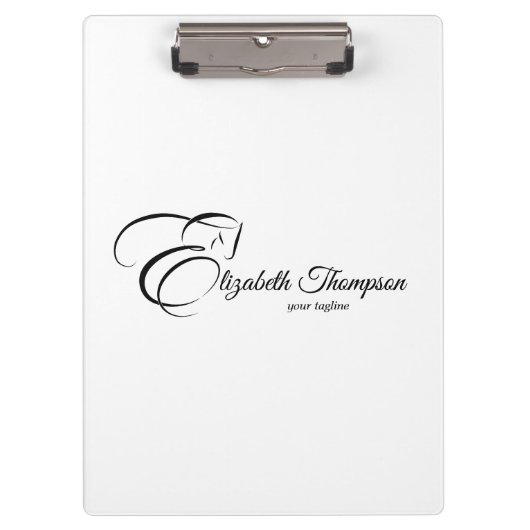 Monogram letter E Paard Klembord (Voorkant)